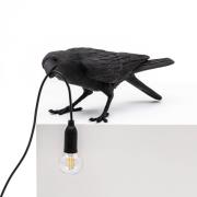 SELETTI Bird Lamp leikkisä LED-pöytävalaisin, musta