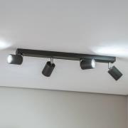 Kattokohdevalo Jarek antrasiitti/kromi, 4-lamppuinen