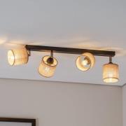 Kattospotti Adeline Juteschirme 4-lamppuinen pitkä