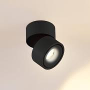 Arcchio LED-kattovalaisin Rotari, 620lm, 1-valo, musta