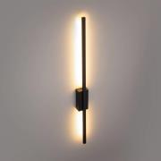 LED-seinävalaisin Flash, musta, korkeus 79 cm, metalli 1 valaisin
