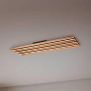 LED kattovalaisin Fontana 114 x 30 cm puu/musta puu/metalli
