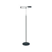 LED-lattiavalaisin New Bari, musta, korkeus 139 cm, metallia, himmenni...