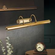 Kullattu Gustav-tauluvalaisin, messinkiä, 70 cm