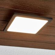 Lucande LED ulkokattovalaisin Mabella, 23 cm, antrasiittia