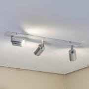 Kattovalaisin Tune II, valkoinen/kromi, metalli, 3-valo, E27