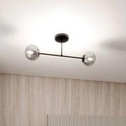 Kattovalaisin Glassy, 2-lamppuinen, lasi grafiitti