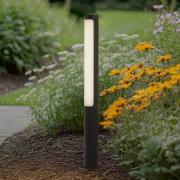 Lucande LED-tievalaisin Tuberia, antrasiitti, metalli, 80 cm