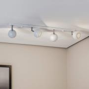 Kattokohdevalo Flame, valkoinen, 4-lamppuinen pitkä