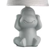Monkey pöytävalaisin, harmaa, keraaminen, 28 cm korkea, E14