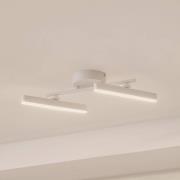 Lindby LED-kohdevalaisin Eldrin, valkoinen, 2-valo, valonauhat