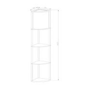 Lattiavalaisin Menno, musta, puuvilla, 162,3 cm, E27