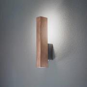 LED puinen seinävalaisin Teo, pähkinäpuu, 31 cm, 3000 K