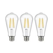 LED hehkulamppu kirkas E27 3.8W 3000K 806lm sarja 3 kpl