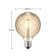 Lucande-LED-lamppu E27 G95 4W 2700 K meripihka