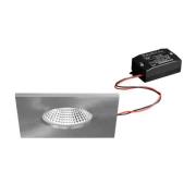 BRUMBERG LED upotettava valonheitin BB21, nikkeli 85 x 85 mm, on/off I...