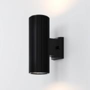 Maytoni Rando -ulkoseinälamppu 2-lamppuinen musta