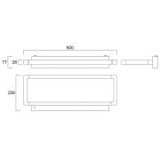 Sylvania LED-seinävalaisin Areum, 60 x 24 cm, valkoinen, 840, DALI