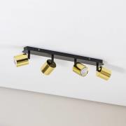 Kattokohdevalo Demia, musta/messinkivärinen, 66 cm, GU10