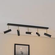 Axion kattovalaisin, 5-valo, musta/kulta, pitkä, terästä