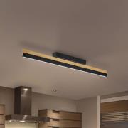 Quitani LED kattovalaisin Keijo, musta/tammi