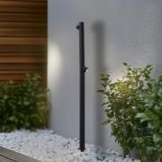 Lindby LED-pylväsvalaisin Luzian, korkeus 120 cm, musta, maakiila
