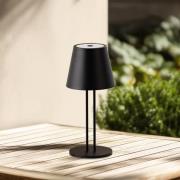 Lindby LED ladattava pöytävalaisin Janea TWIN, musta, metallia