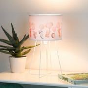 Freddy pöytävalaisin, värikäs, eläimiä, E14, korkeus 32,5 cm