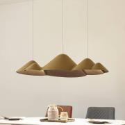 Lucande LED-riippuvalaisin Beutlin, vihreä, huopa, himmennettävä