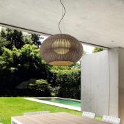 Bover LED-ulkovalaisin Garota, grafiitinruskea/ruskea Ø 72 cm