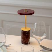 UMAGE LED-ladattava pöytävalaisin Asteria Move Mini, punainen, 26 cm I...