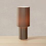 Markslöjd pöytävalaisin Catis, harmaa, korkeus 45 cm, tekstiili, E27