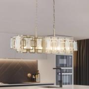 Kattokruunu Karmella 100 cm antiikkimessinki 12-osainen.