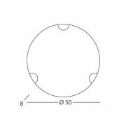 KOLARZ kattovalaisin Nonna, Ø 50 cm, hajakukka sininen, lasi