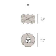 LZF-riippuvalaisin Link, Ø 69 cm, norsunluu