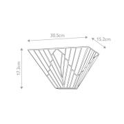 Alderley seinävalaisin, Tiffany-tyyliin, vintage-pronssi