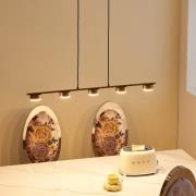 Lindby Riippuvalaisin Kaylou, 5-valo, pronssinvärinen, alumiini