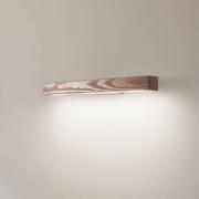 LED-puinen seinävalaisin Teo, pähkinä, 46 cm, 3000 K