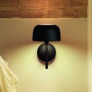 Bover LED-seinävalaisin Bol musta matta, alumiini, korkeus 27 cm