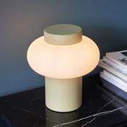 HÜBSCH Camp pöytävalaisin, rautaa, lasia, E14, korkeus 25 cm