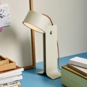 HÜBSCH LED-pöytävalaisin Crea, hiekanvärinen, alumiinia, rautaa