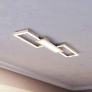 LED-kattovalaisin Monirote, matta nikkeli, pituus 78 cm, alumiini, CCT