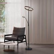 LED-lattiavalaisin Willis, musta, korkeus 180 cm metalli CCT-himmennin