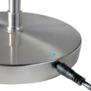 Ladattava LED-lattiavalaisin Comfort, nikkeli, 135 cm metalli CCT himm...