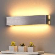 Lindby LED-seinävalaisin Ranik, 40 cm, alumiininvärinen, metallia