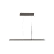 LED-riippuvalaisin Torvi, hiekkaharmaa/savuharmaa, 88 cm metalli/lasi