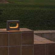 LED-seinävalaisin Glint, 2700K, 15 cm, harmaa, betoni, IP55