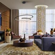 Looping LED-riippuvalaisin, musta. Metalli, alumiini. Ø 97 cm