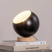 Envostar Arvid pöytävalaisin puinen jalusta varjostin musta