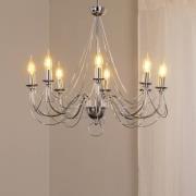 Kattokruunu Retro, 8-lamppuinen 75 cm, kromi